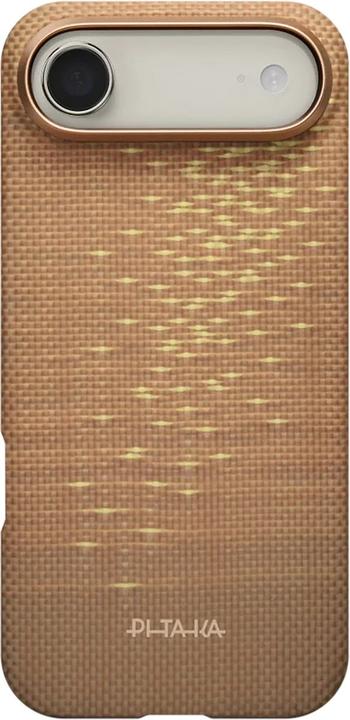 Pitaka MagSafe Backcover aus echtem Aramid Ultra-Slim Case Golden Glint (Apple iPhone Air)