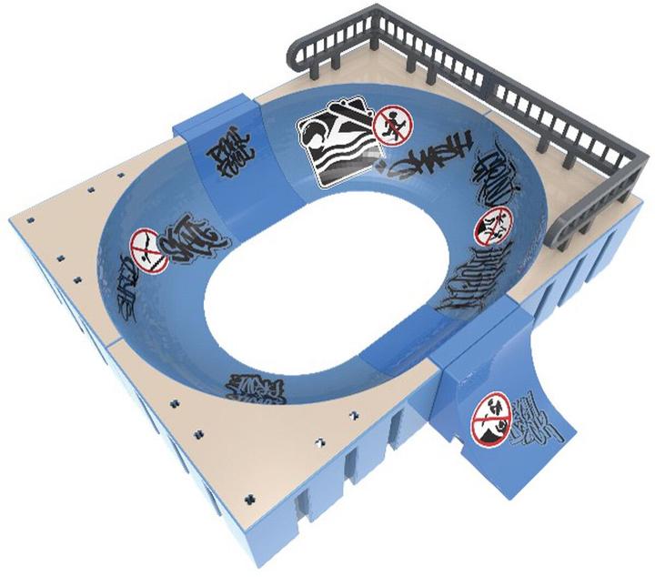 Image du produit Spin Master Tech Deck - Mega Bowl (Rampe X-Connect)