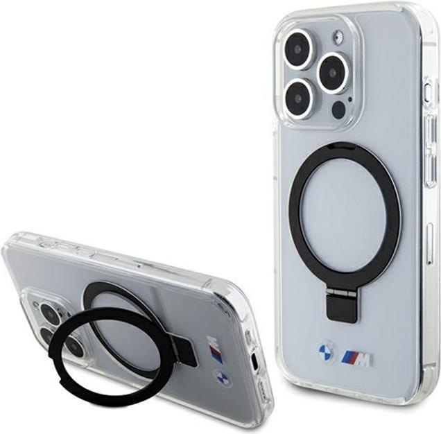 Produktbild BMW BMHMP15LURST iPhone 15 Pro 6.1" przeźroczysty/clear hardcase Ring Stand M Collection MagSafe (Apple iPhone 15 Pro)