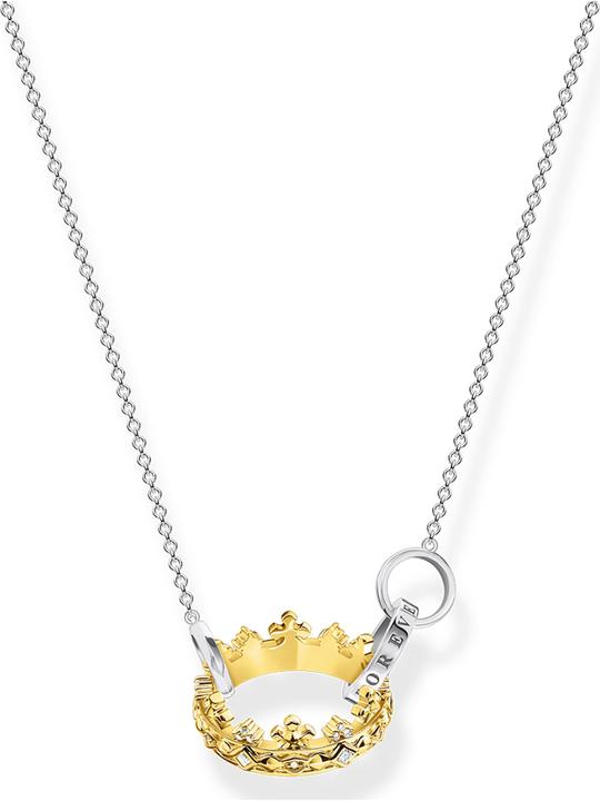 Thomas Sabo Chaîne couronne or (Argent 925, 40 - 45 cm)