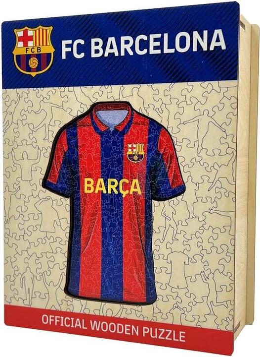 Actual product image Iconic FC Barcelona - Jersey - Wooden Puzzle Size S (150 pieces) (150 pieces)