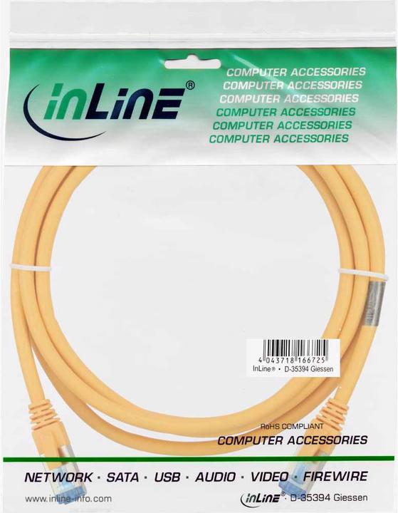 Actual product image InLine Patch cable (S/FTP, CAT6a, 0.25 m)