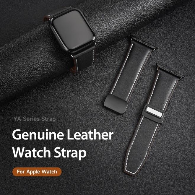 Actual product image Dux Ducis YA Strap (38 mm, 40 mm, 41 mm, Genuine leather, Apple Watch Series 1, Apple Watch Series 2, Apple Watch Series 3, Apple Watch Series 4, Apple Watch Series 5, Apple Watch Series 6, Apple Watch Series 7, Apple Watch Series 8, Apple Watch Series 9, Apple Watch SE)