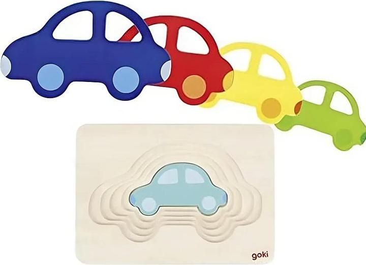 Produktbild Goki Auto-Puzzle "layers" 5 Schichten (5 Teile)