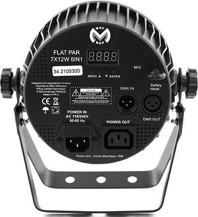 Actual product image Mac Mah Flat Par 7x12W 6in1 (12 W, LED)