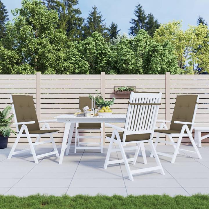 Immagine prodotto VidaXL Cuscini dello schienale alto 4 pezzi in tessuto (120 x 50 x 4 cm)