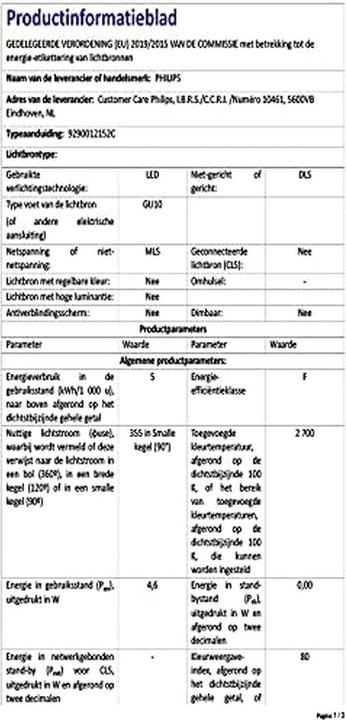 Image du produit Philips Spot (GU10, 355 lm, 2x)