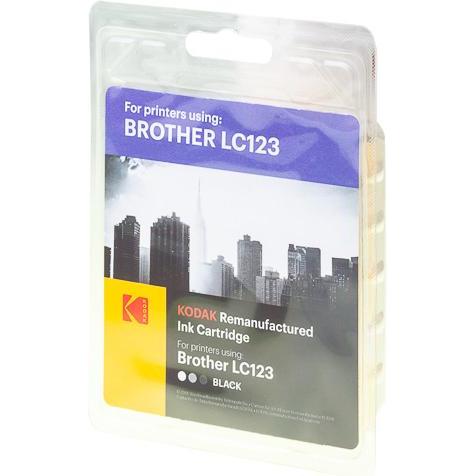 Kodak, Druckerpatrone, Supplies 185B012301 Tinte 600 Seiten 21ml schwarz passend für Brother DCPJ132W kompatibel zu L