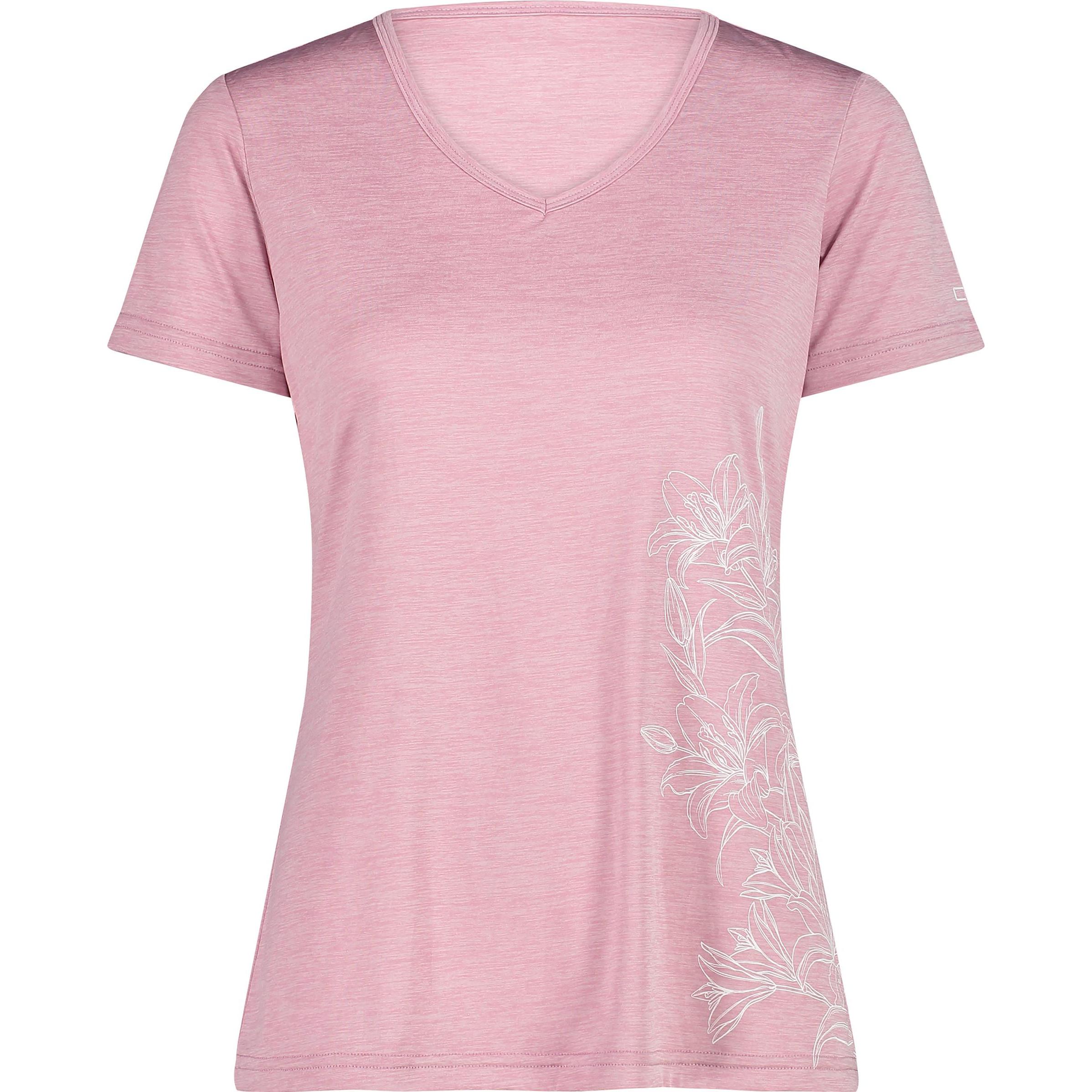 CMP Campagnolo, Damen, Shirt, Melange Print, Pink, (XL)