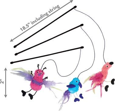 Image du produit KONG Teaser Feather (Canne à pêche chat)