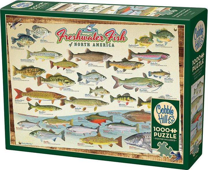 Cobble Hill Puzzle 1000 Süsswasserfische Nordamerikas G3 (1000 pezzi)