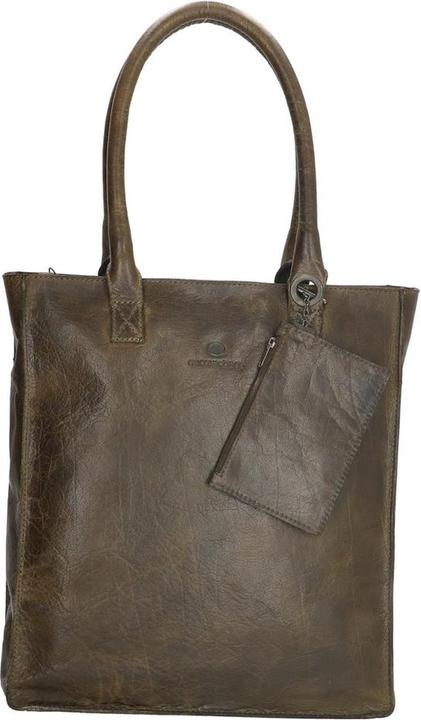 Produktbild Hide & Stitches Micmacbags Golden Gate Shopper - Olivengrün - 100% Leder
