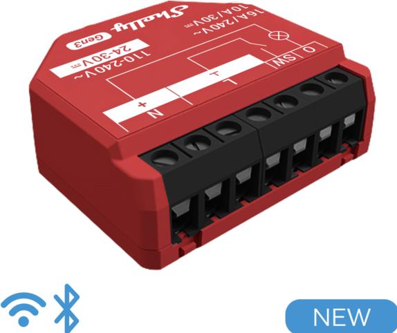 Actual product image Shelly 1PM Gen3 x4 (Switch actuator)