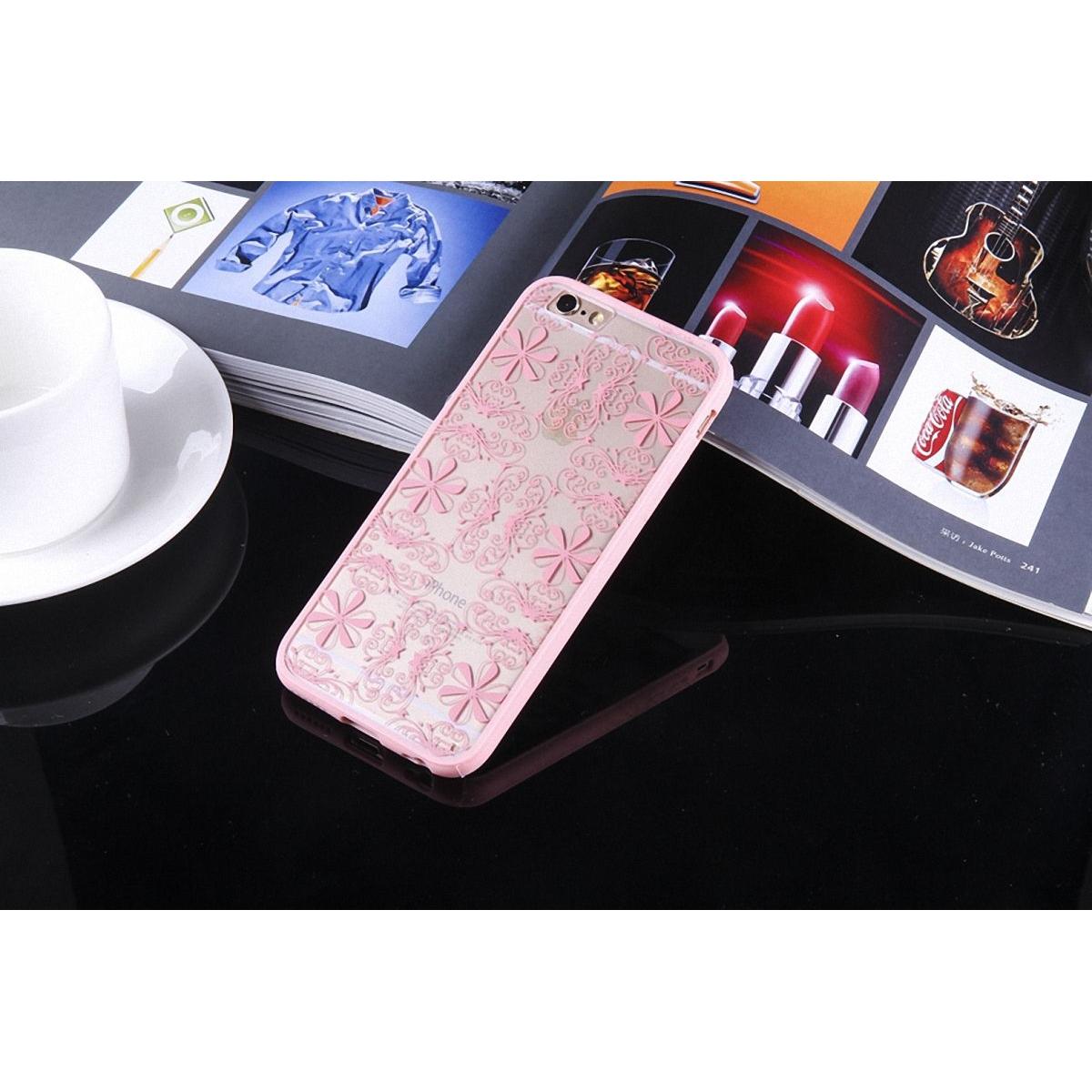Thumbnail - König Design Apple iPhone 7 Plus Handy Hülle Mandala Case Schutzhülle Motiv Ornamente Rosa (Apple iPhone 7 Plus), Smartp...