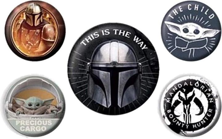 Actual product image Star Wars Pin Set This Is The Way 5Pack Plastic