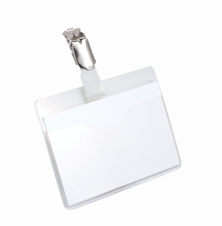 Produktbild Durable Hartfolien-Namensschilder mit Clip oben offen