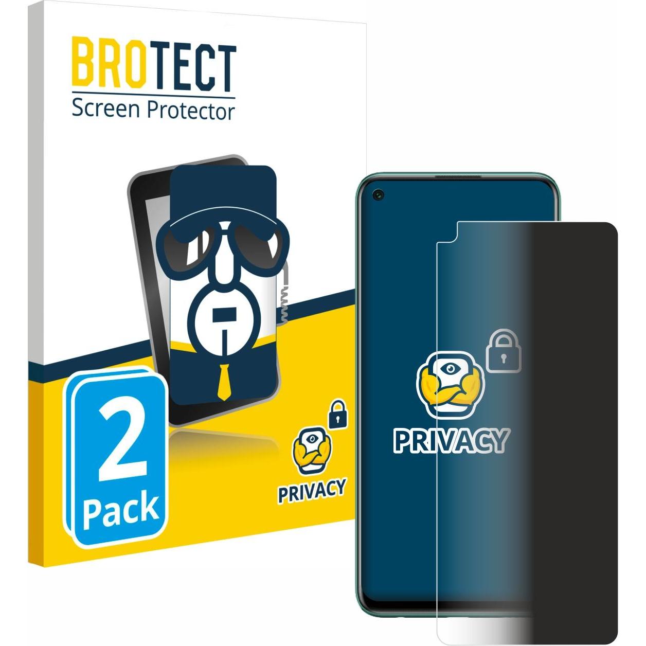 Thumbnail - BROTECT Sichtschutzfolie Anti-Spy Privacy Folie Blaulicht-Schutz (2 Stück, Huawei P40 Lite 5G), Smartphone Schutzfolie, ...