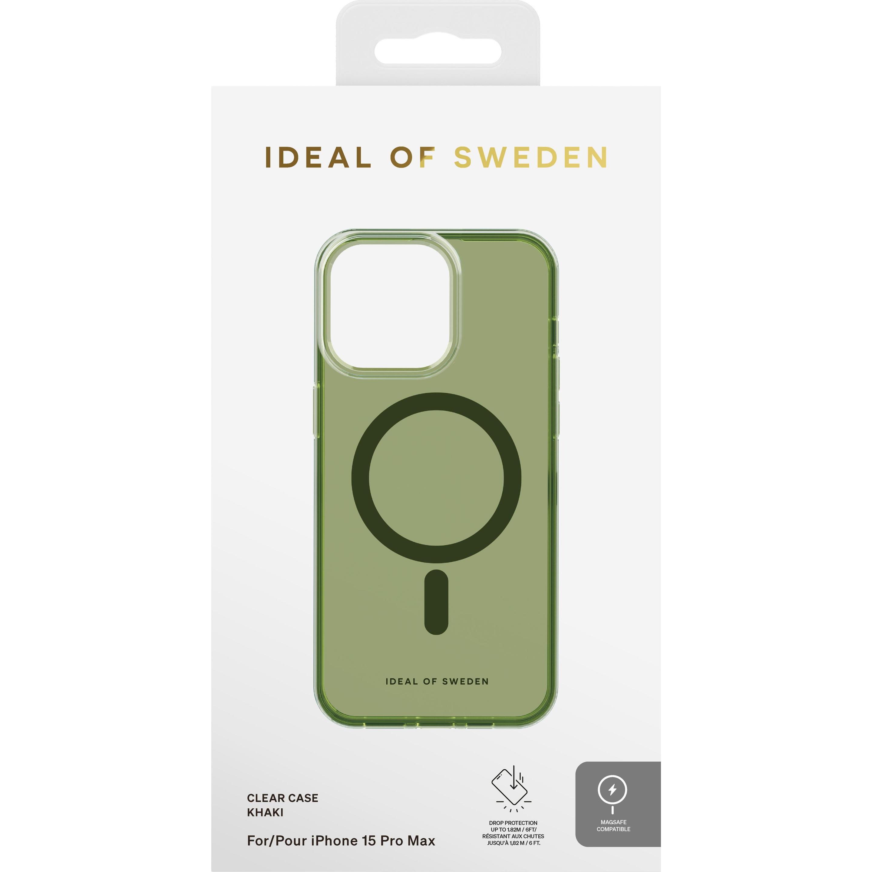 iDeal Of Sweden Magsafe Designer Hard-Cover Khaki (Apple iPhone 15 Pro Max), Smartphone Hülle, Grün