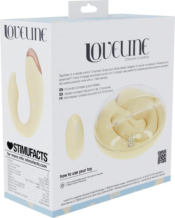 Produktbild Loveline Daydream - Compact G-Spot Vibrator with Remote Control - Yellow