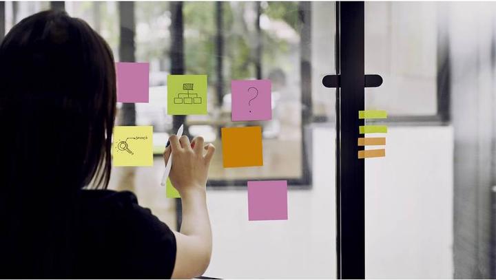 Actual product image Magnetoplan Static Notes, DIN A4, 250 pieces assorted (297 x 210 mm)