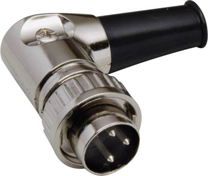 Actual product image BKL Electronic DIN circular connector plug with snap lock