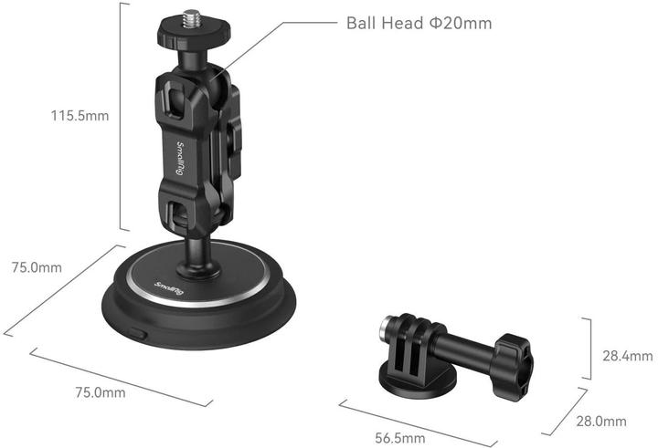Produktbild SmallRig Magic Arm Magnetic Suction Cup (Diverse)