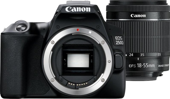 Canon EOS 250D (18 - 55 mm, 24.10 Mpx, APS-C / DX)