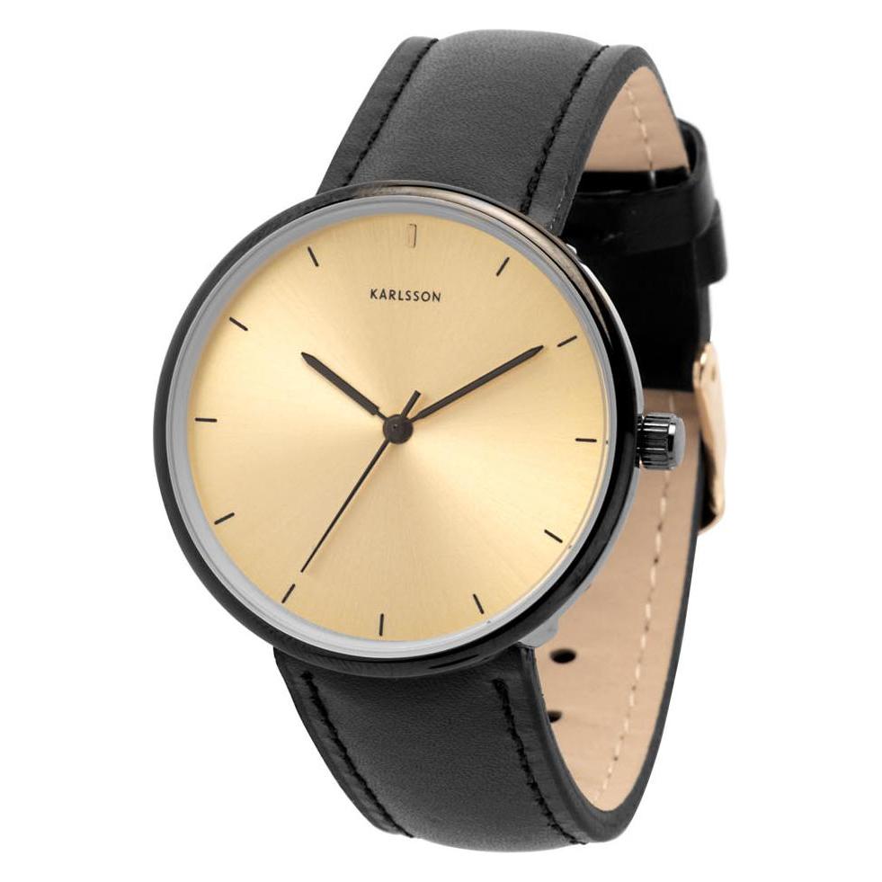 Karlsson, Armbanduhr, Finesse Steel, Gold, (Analoguhr, 32 mm)