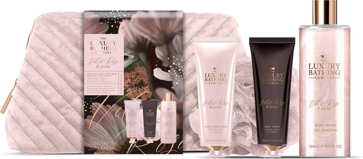 Image du produit Grace Cole Set de cadeaux de soins du corps dans un sac cosmétique RÅ¯Å¾e & Pivo 4 pcs (Set soin du corps)