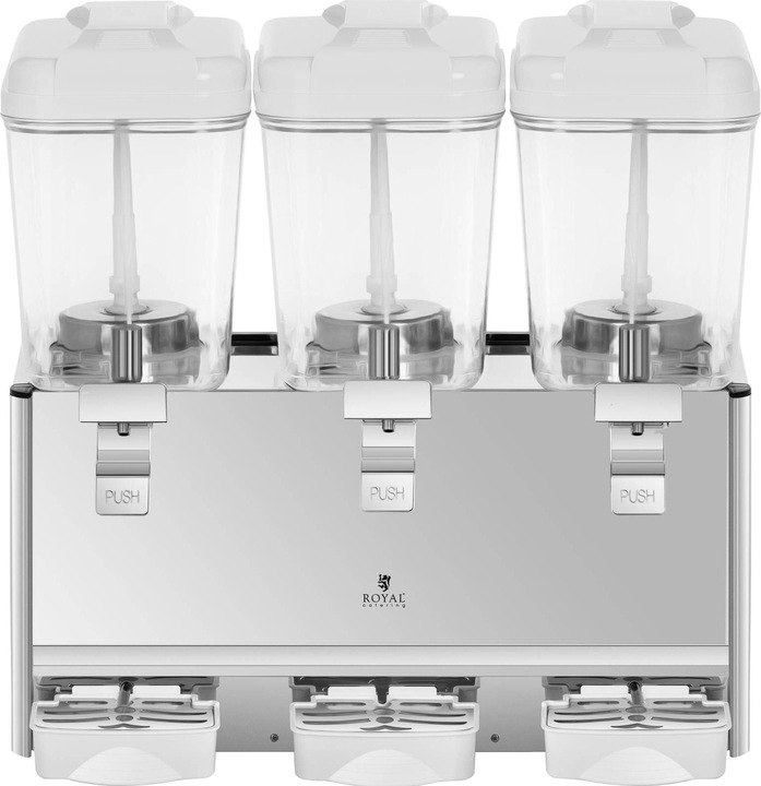 Produktbild Royal Catering Getränkespender 54L Bpa Frei Kaltgetränke Dispenser Limonade 3 Tanks Barbutler