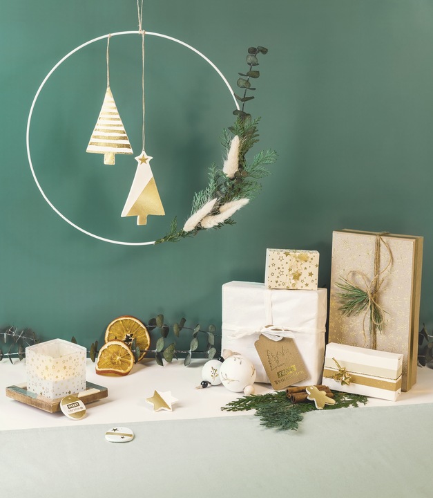 Produktbild Heyda Transparentpapier Weihnachten 10 Blatt, A4, Gold, Silber (115 g/m², 10 x)