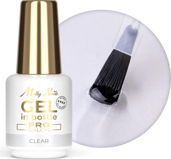 Produktbild Molly Nails Gel in Bottle Clear – Aufbaugel UV/LED (Nagelstyling Set)