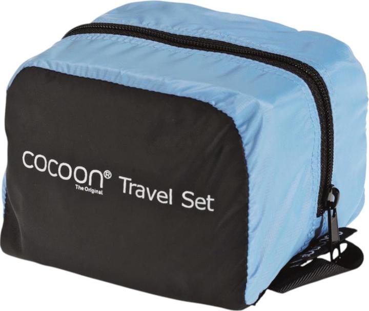 Actual product image Cocoon Travel Set Ultralight 3 pieces light blue/black