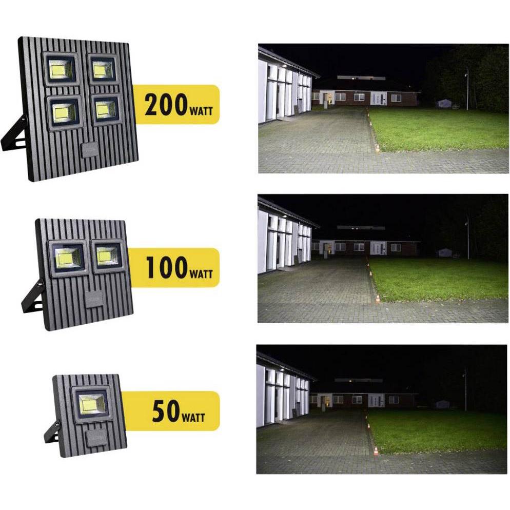 Thumbnail - Modern-Electronics, Fassadenbeleuchtung, m e modern electronics LED Flutlichtstrahler LS 200 G (28000 lm, IP67)