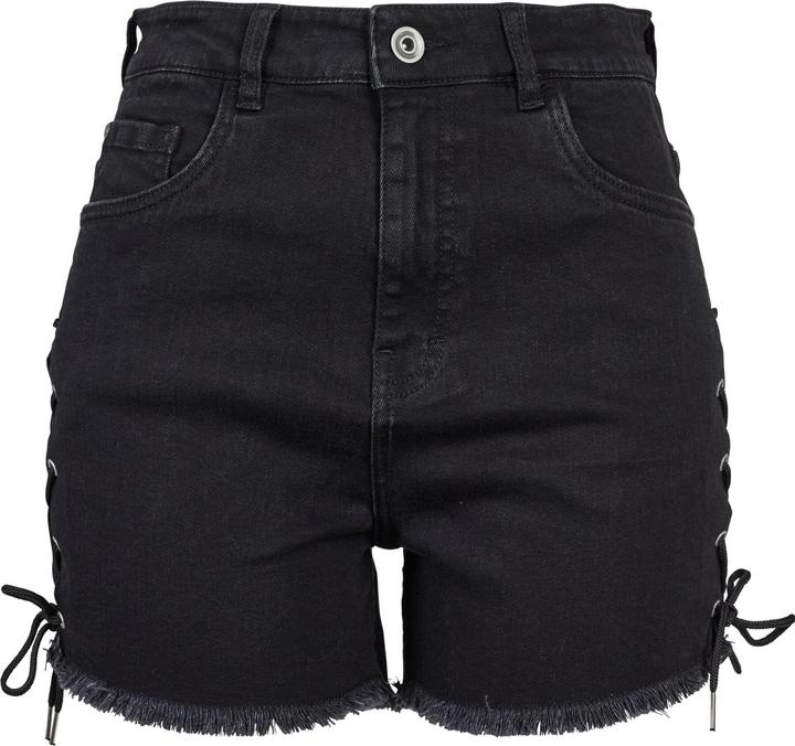 Produktbild Urban Classics Ladies Highwaist Denim Lace Up Shorts (34)