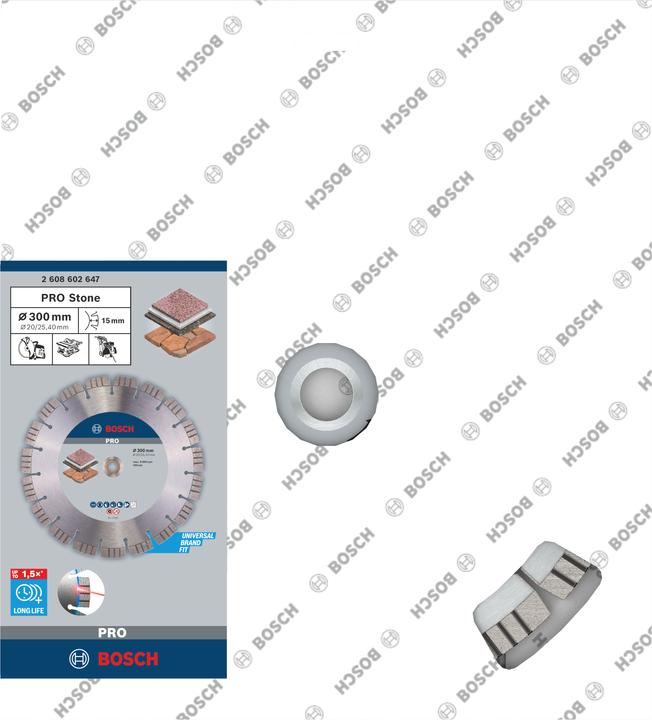 Produktbild Bosch Professional Zubehör PRO Stone Diamanttrennscheibe, 300 x 20/25,4 mm