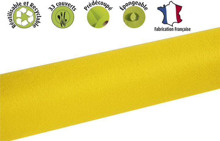 Actual product image Exacompta Tablecloth Rolls Spu nbond L120x10m Ylw (120 x 120 cm)