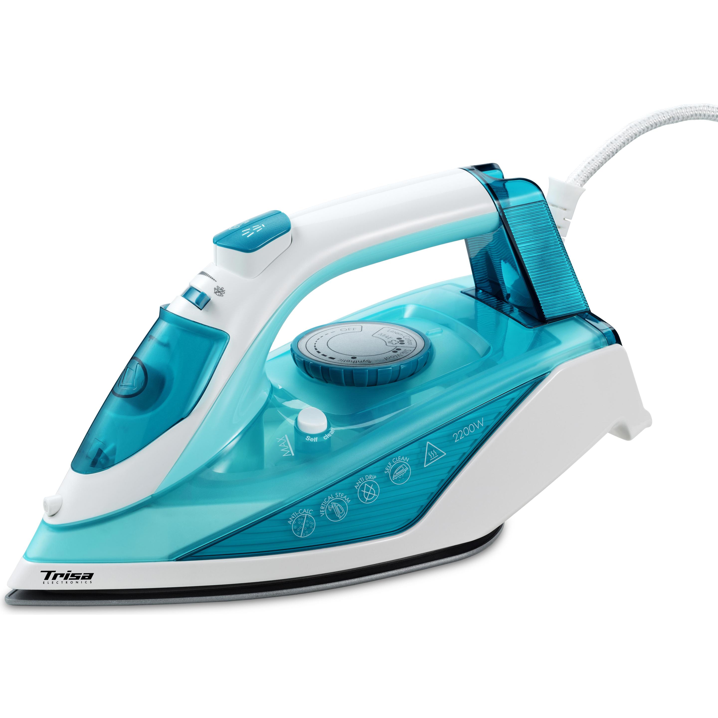 Trisa Comfort Steam i5714, Bügeleisen, Blau, Weiss