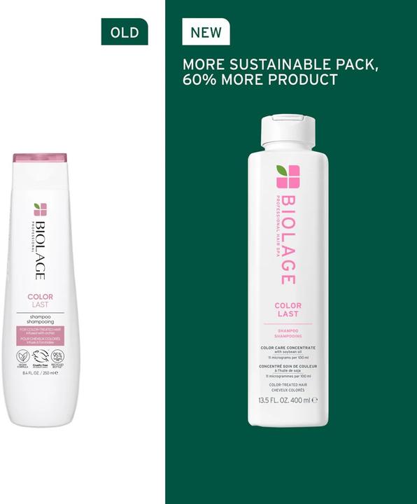 Produktbild Biolage Hydrating Shampoo for Colored and Dull Hair - Color Protection (Flüssiges Shampoo, 400 ml)