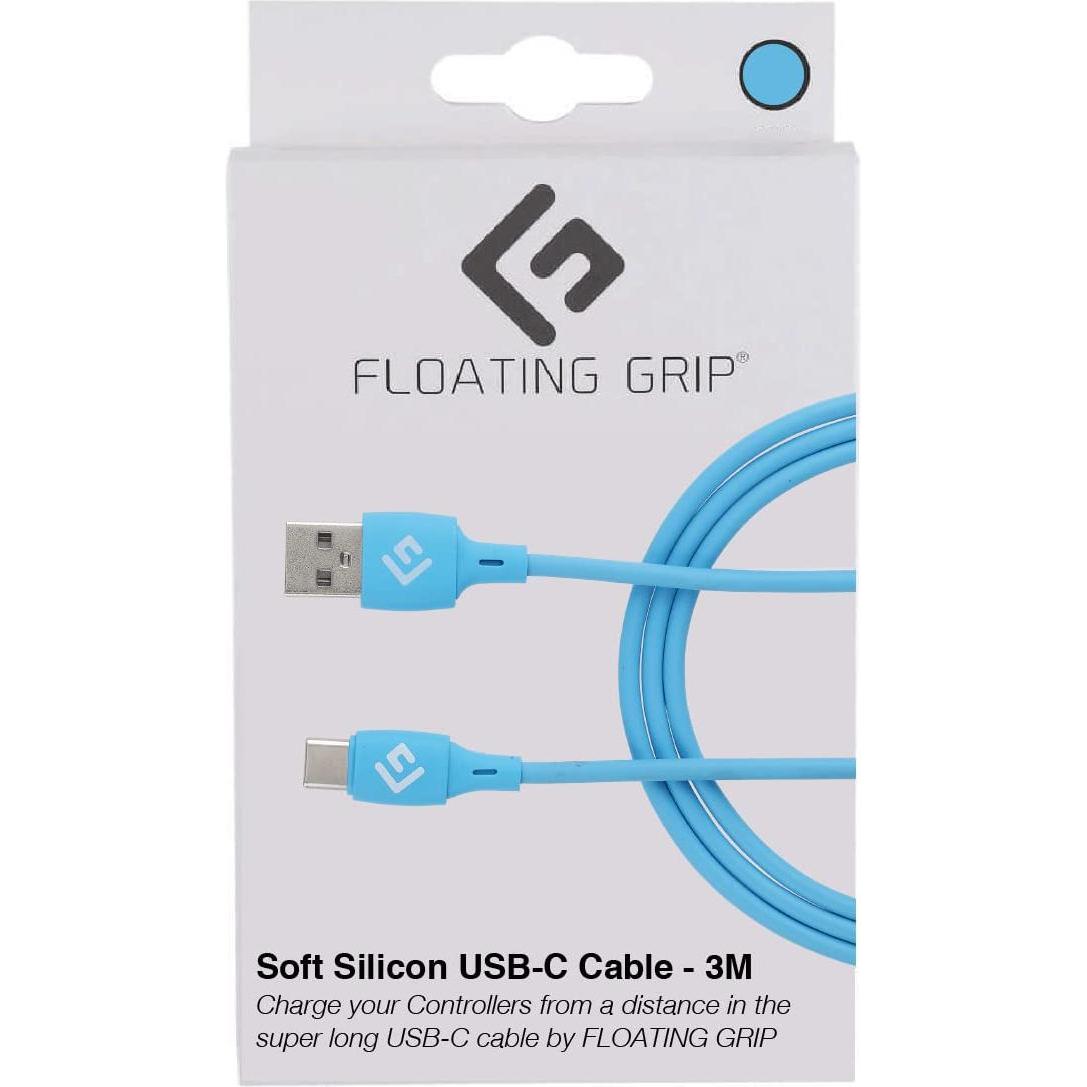 Thumbnail - Floating Grip 3M Silicone USB-C Cable (Blue) (3 m, USB 3.1), USB Kabel