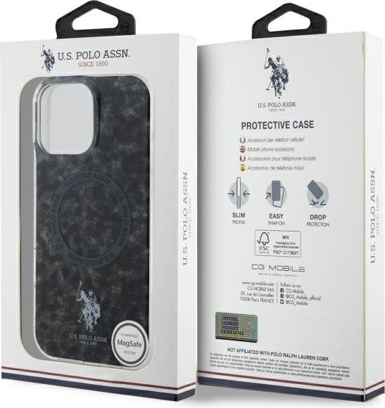 Immagine prodotto U.S. Polo US Polo USHMP16XHOCLDPK iPhone 16 Pro Max 6,9" czarny/nero IML Anello MagSafe (Apple iPhone 16 Pro Max)