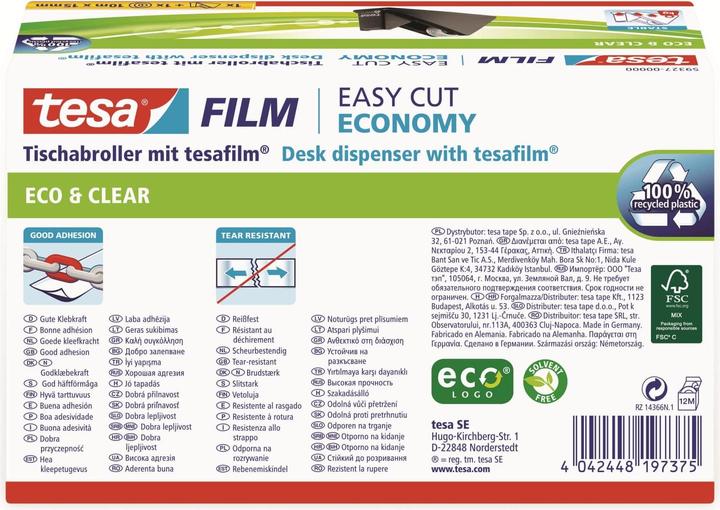 Energie-Label tesa ECONOMY Klebeband-Abroller