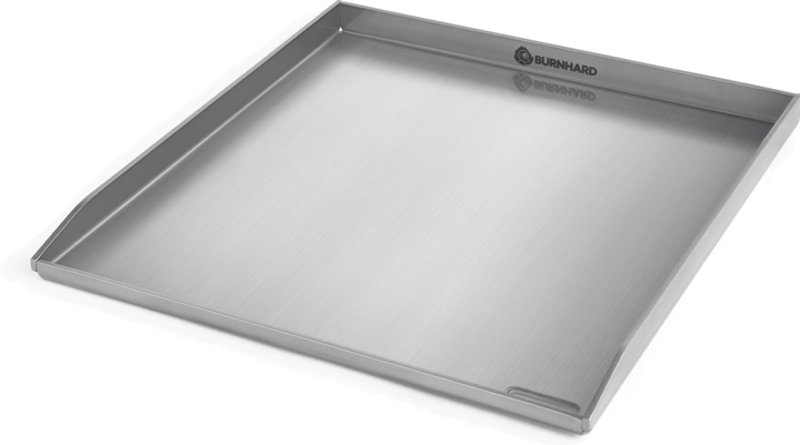 Burnhard Plancha Grillplatte Edelstahl EARL 42,5 x 39,6 x 3 cm
