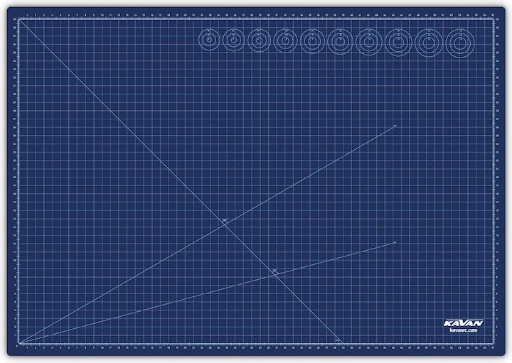 Kavan Selbstheilende Beidseitige Schneidematte / Unterlage A2 - 600x450x3mm (600 x 450 mm)