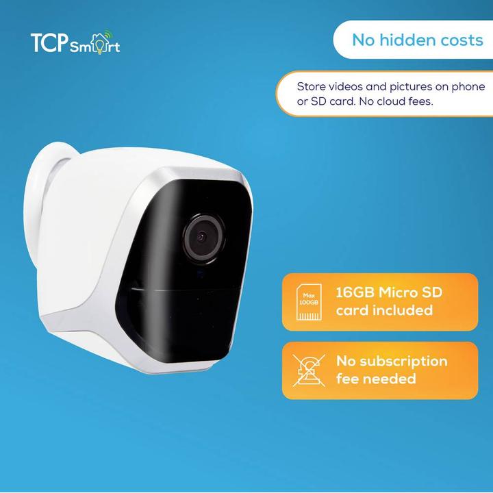 Image du produit TCP Smart Caméra de surveillance Caméra WIFI WLAN IP 1920 x 1080 Pixel (1920 x 1080 Pixels)