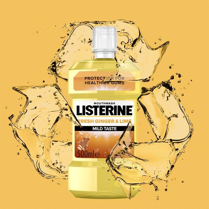 Produktbild Listerine Fresh Ginger & Lime Mild Taste Mouthwash (500 ml, Mundwasser)