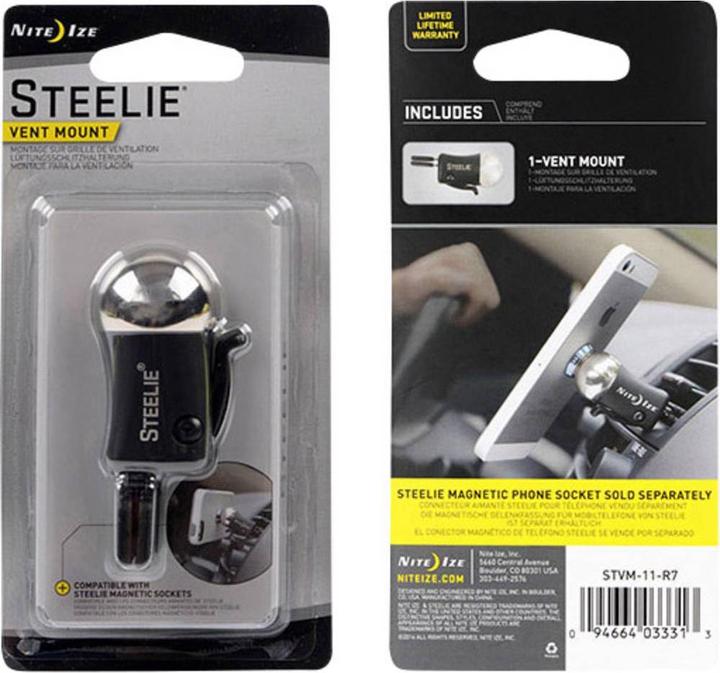 Immagine prodotto Nite Ize Supporto per cellulare da auto Steelie per telefoni, Navis, GPS