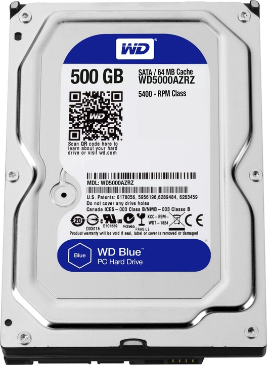 Actual product image WD Blue (0.50 TB, 3.5", CMR)