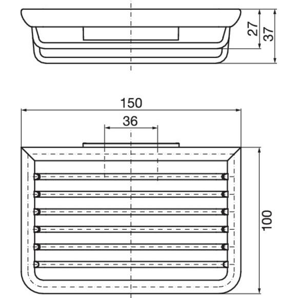 Thumbnail - Emco, Duschablage, Seifenkorb SYSTEM 2 m verd Wandbefestigung abnehmbar chrom