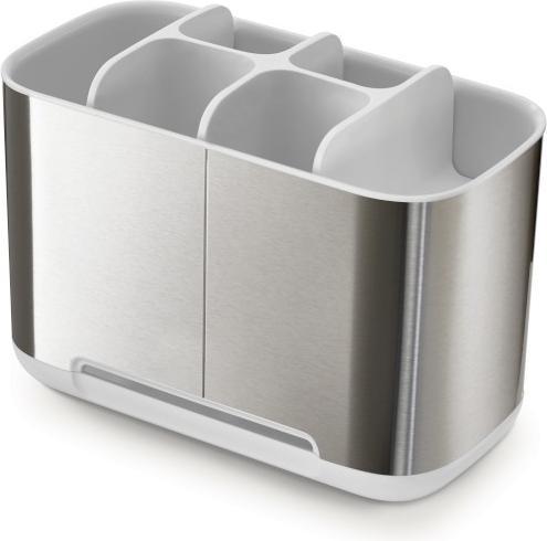 Immagine prodotto Joseph Joseph 70551 Bathroom Beauties Set per lavabo da 2 pezzi con portaspazzolino e pompa per sapone, acciaio